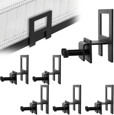 Dailygoods- Matrashouders Antislip - Matrashouder voor Bedframe - Metalen Matrashouder - 6 Stuks - Verstelbaar - Afmetingen 35x75x80 mm - Matrasstopper