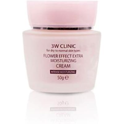 3W CLINIC Flower Effect Extra Hydraterende Crème 50g (3 Opties) #1pcs white