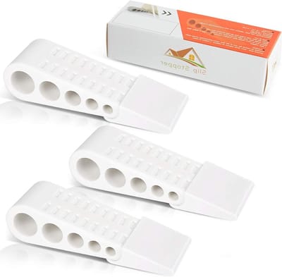 Deurstopper - Deurvastzetter - Deuren Open Houden - Anti-slip Ontwerp - 3 stuks - Wit