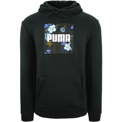 Puma Graphic Logo Pullover Lange Mouw Zwart Heren Hoodie 596726 01