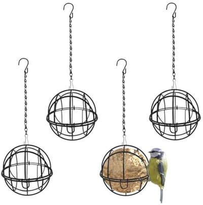 Vogelvoeders voor Buiten - 4 stuks Eekhoornbestendige Hangende Feeding Stations met S-vormige Haken