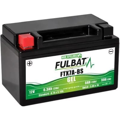Fulbat FTX7A-BS Scooter accu 12V 6Ah – Gel accu (YTX7A-BS) | Onderhoudsvrij & Gebruiksklaar