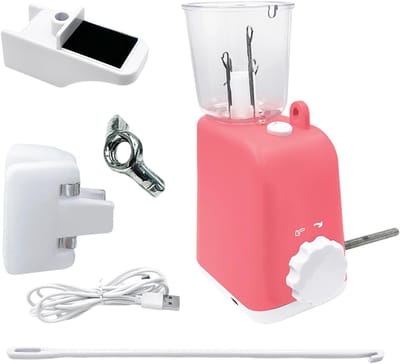 Breimachine - Vlechtgereedschap - Sieraden Maken - Automatisch Elektrisch - 17 cm - Blauw Paars Roze