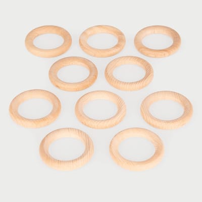 tickit® houten ringen 7cm (10 stuks)