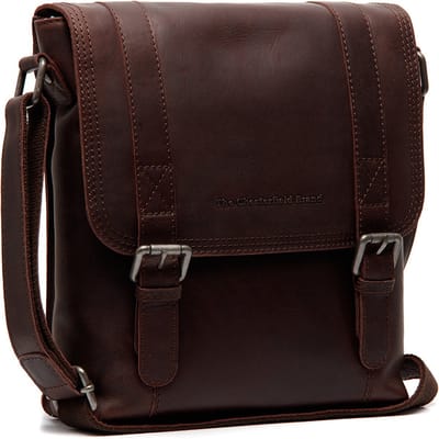 Chesterfield Adelanto Waxed Pull Up Overslagtas - Bruin