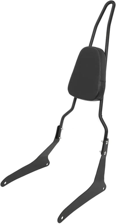Passagierskussen Motorfiets - Rugleuning Zitkussen - Comfortabel Reizen - Afneembaar Ontwerp - Niet Gespecificeerd - Zwart