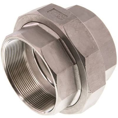 Rp 3'' RVS Borstnippel 3-delig met Conische afdichting 16 Bar - FL2S-F-SH-300R-C