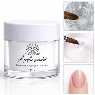 Goodbitz - Acrylpoeder - 30 ml - Acryl - Acryl poeder - Acrylpoeder set - Acryl set - Acryl vloeistof - Acrylvloeistof - Acryl nagels - Acryl nagels starterspakket