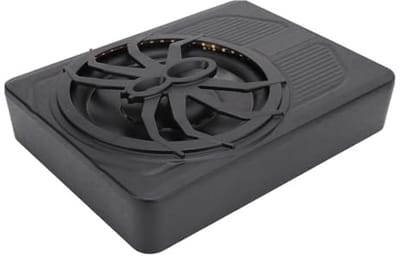 Allecto - Auto-subwoofer - Onder de stoel - Slank ontwerp - Blauw LED-licht - Uitstekende geluidservaring - Veiligheidsfuncties - Geschikt voor aut...