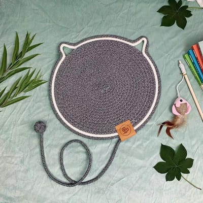 Nid pour chat Tapis rafraîchissant d'été Tapis pour chat Tapis griffoir pour chat Résistant à l'usure et aux rayures Tapis de couchage pour nid frais Tapis griffoir pour chat 42cm