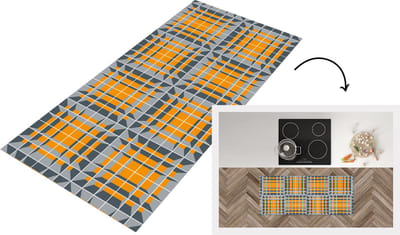Keukenloper - Loper keuken - Kubus - Patronen - 3D - 120x50 cm - Keukenloper vinyl