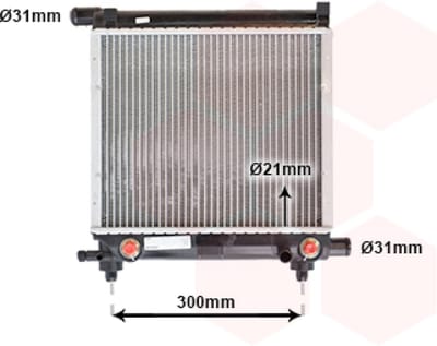 Van Wezel - RADIATOR VOOR MERCEDES BENZ W124 1985-1995 1245007103