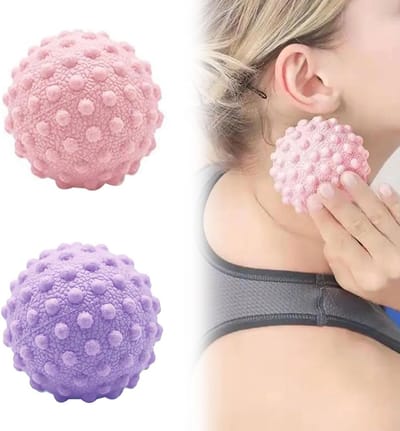 Set van 2 Spiky Massageballen voor Voetmassage, Triggerpoint Therapie en Plantar Fasciitis Verlichting