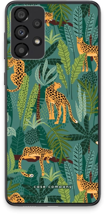 Case Company® - Hoesje geschikt voor Samsung Galaxy A33 5G hoesje - Luipaard 2 - Soft Cover Telefoonhoesje - Bescherming aan alle Kanten en Schermrand