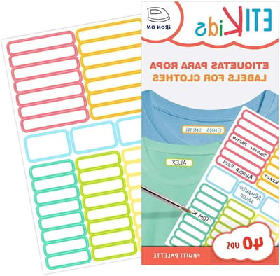 Thermische Kleding Etiketten - Kleding Labels - Kleding Markeren - Wasmachine Bestendig - Verschillende Maten - Veelkleurig