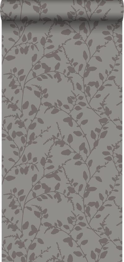Origin Wallcoverings behang bladeren taupe - 53 cm x 10.05 m - 345930