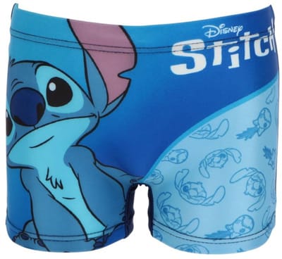 Lilo & Stitch Zwembroek - Maat 98/104 - Polyester - Blauw - Zwemboxer