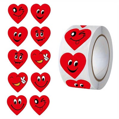 Amazon grensoverschrijdende rolverpakking creatief grappig expressieontwerp stickers beloningsstickers feestdecoratie labels