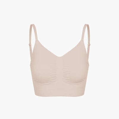 cfab - Comfort Bralette - Beige - 4XL - BH Zonder Beugel Voorgevormd - Ondergoed - Naadlos