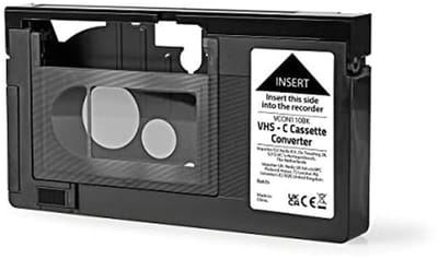 VHS-C naar VHS Converter - Plug en Play - Zwart
