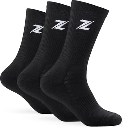 ZEUZ Sokken 3-Pack - Sportsokken Heren & Dames - Zwart - Small