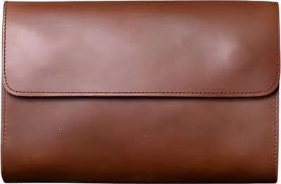 WoYoW® - Vintage Heren Clutch - Echt Crazy Horse Leder - Telefoon Tas - Stijlvol & Praktisch - Retro Bruin