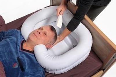Adhome Opblaasbaar haaswasbekken  voor in bed - vinyl - 71 x 61cm