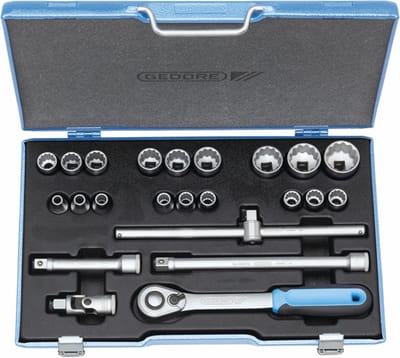 Gedore 2545845 Dopsleutelset Metrisch 1/2 (12.5 mm) 23-delig