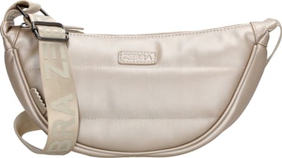 Zebra Evie Crossbody Schoudertas - Trendy Banana Bag - Schoudertas Heuptasje Dames - Crossbody Tas - Festival Tas - Verstelbare Schouderband - Meerdere Vakken - Compact - Sportief en Trendy - Champagne