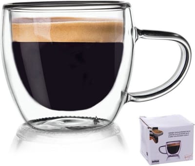 Thermisch Glas met Dubbele Wand voor Espresso DOUBLE 100 ml - Koffieglazen - Theeglazen - Glazen - Dubbelwandig