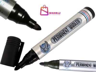 Permanente Marker 2 stuks Zwart Waterproof – Ronde Punt 2 mm – Onuitwisbare Marker – markeerstiften – pennen – markers – 42138