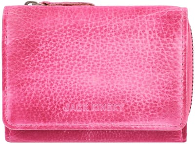 Jack Kinsky Nassau Portemonnee RFID Leer 11 cm - Dames - Horizontaal - pink