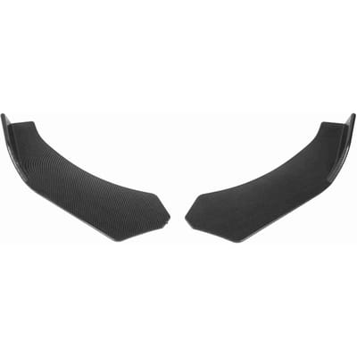 2 stuks Voorbumperlip Universeel Koolstofvezelpatroon 57cm Lip Splitter Beschermer voor Voertuigen gray