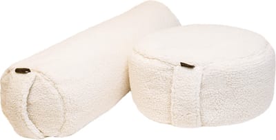 Pakket bolster en meditatiekussen - teddy