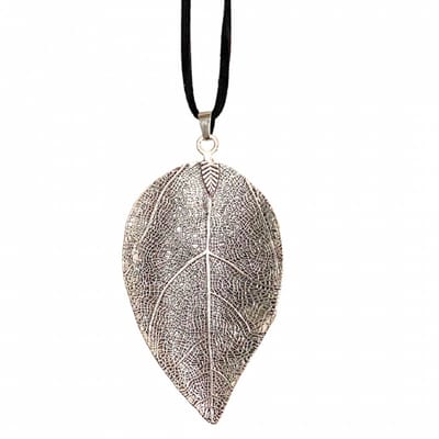 Ketting -zilverkleur -boomblad -verstelbaar - Charme Bijoux