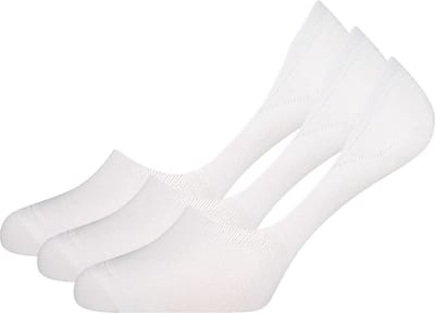Bamboo Basics Onzichtbare Sokken Mika - 3-pack - Maat 41-46 - Bamboe Witte Sokken - Invisible Sokken - Bamboe Sneakersokken