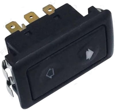 Raamschakelaar Auto - Vensterschakelaar 6-pins - Bediening Ramen - Universele Klik-op - 10A-30A - Zwart