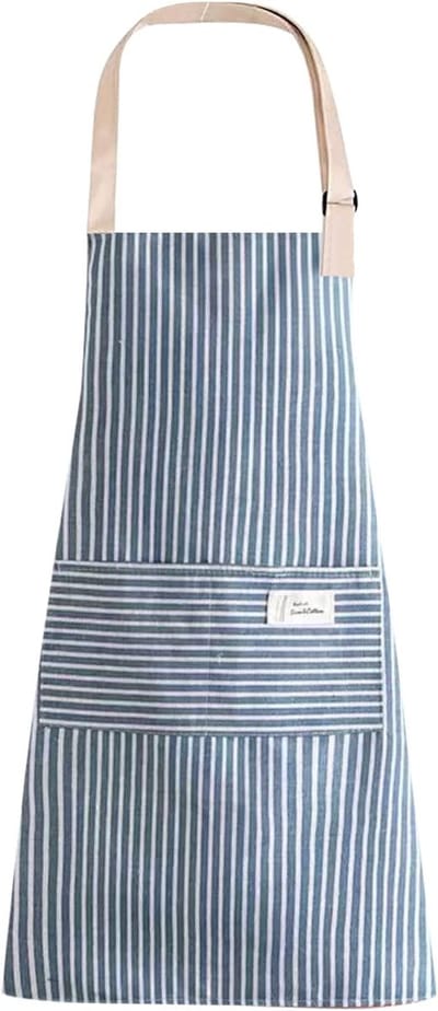 Schorten, verstelbare schort met zak, keukenschort, waterdichte schort voor koken, koken, tuinieren