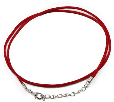 Packs Faux Suede Pendant Cords - 2.5mm x 55cm - Red A056