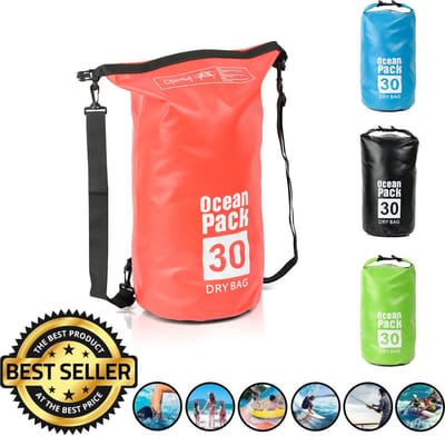 Waterdichte Tas - Dry bag - 30L - Ocean Pack - Dry Sack - Survival Outdoor Rugzak - Drybags - Boottas - Zeiltas - Rood
