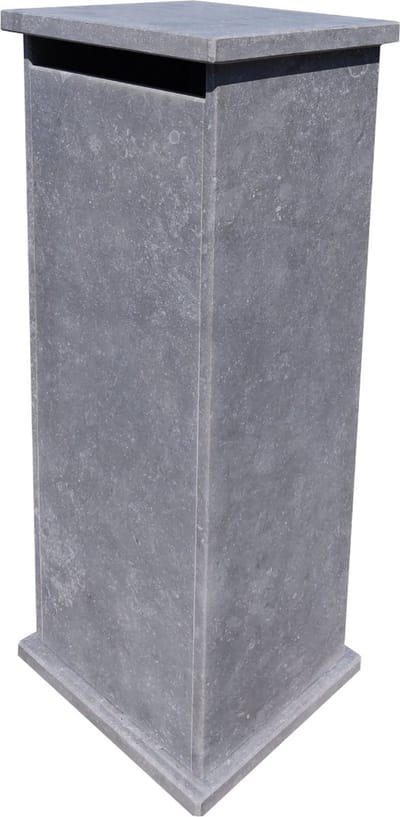 Brievenbus Staande Lhotse - Natuursteen - Blauwe Hardsteen - 34x101x32cm