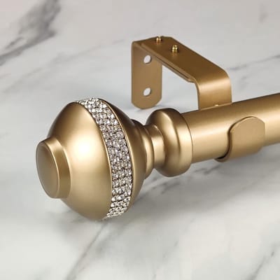 Decoratieve Gordijnroede - Raambekleding Stang - Raamdecoratie Ophangen - Verstelbare Lengte - 36-72 Inch - Goud