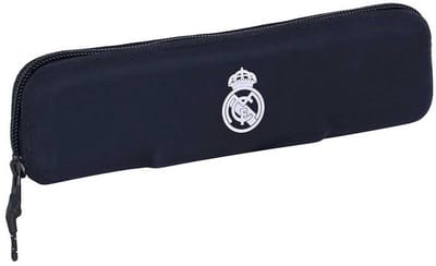 Pennenetui met 2 vakken Real Madrid C.F. Wit 20 x 5.5 x 2 cm