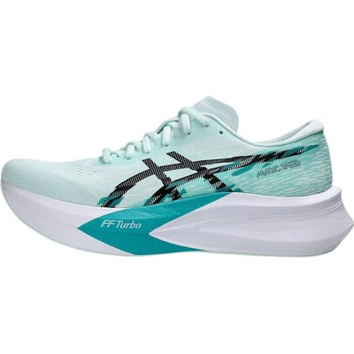 Baskets ASICS Magic Speed 4 Soothing Sea noires pour homme, bleu sarcelle, 1011B875-401 44 white