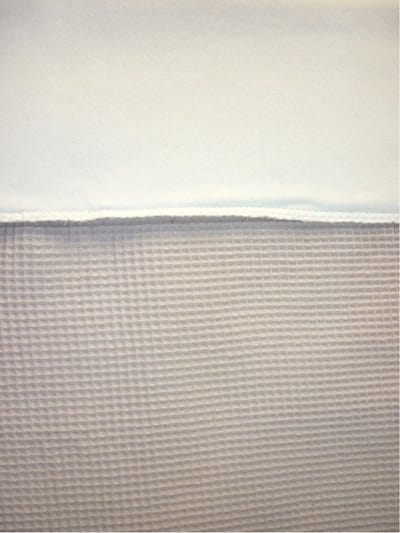 Oogappel Wafelstof Cottonfleece Wiegdeken 75x100 cm Licht Beige-Beige