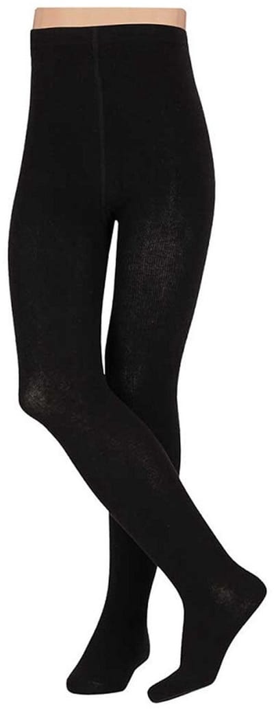 Carnaval verkleed panty voor kinderen - Maillot - zwart - katoen/polyester 104/110