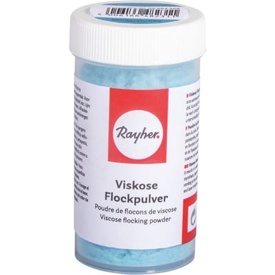 Viskosevlokpoeder met sprinklerinzet, 8 g - Babyblauw