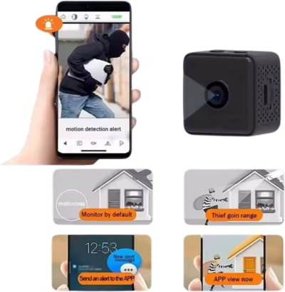 LumiWay Spy Camera - 1080P Full HD - Draadloos / Wifi - Magnetisch - Verborgen Mini Spycamera voor Binnen & Buiten - Beveiligingscamera