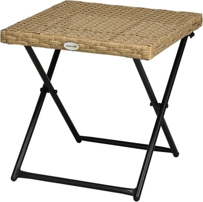 Salontafel Inklapbaar - Tuin Tafel - Buiten Zitten - Compact Ontwerp - 40x40x40 cm - Natuurlijk Hout