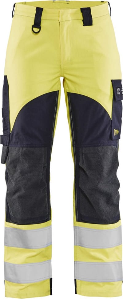 Blaklader Multinorm Dames Werkbroek Inherent 7189-1512 - High Vis Geel/Marineblauw - C34